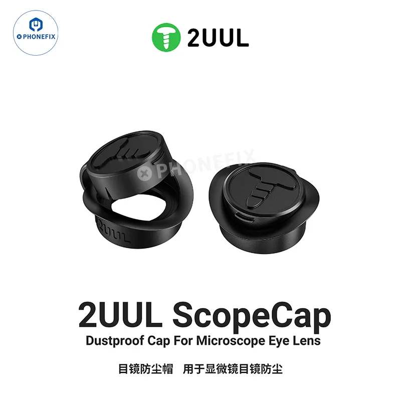 2UUL MS81 ScopeCap Dustproof Cap Soft Rubber Eyepiece Cover For Binocular Trinocular Stereo Microscope Eyepiece Lens