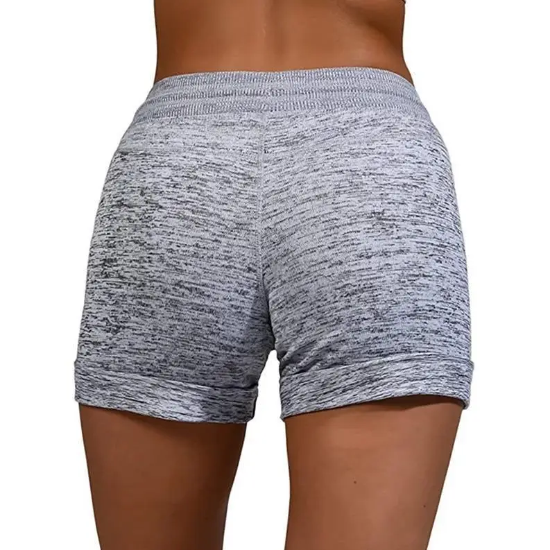 New Summer Women\'s Bottoming and Easy-drying Shorts Yoga Leisure Sports Waist Tie Elastic Shorts Women Pants Lady