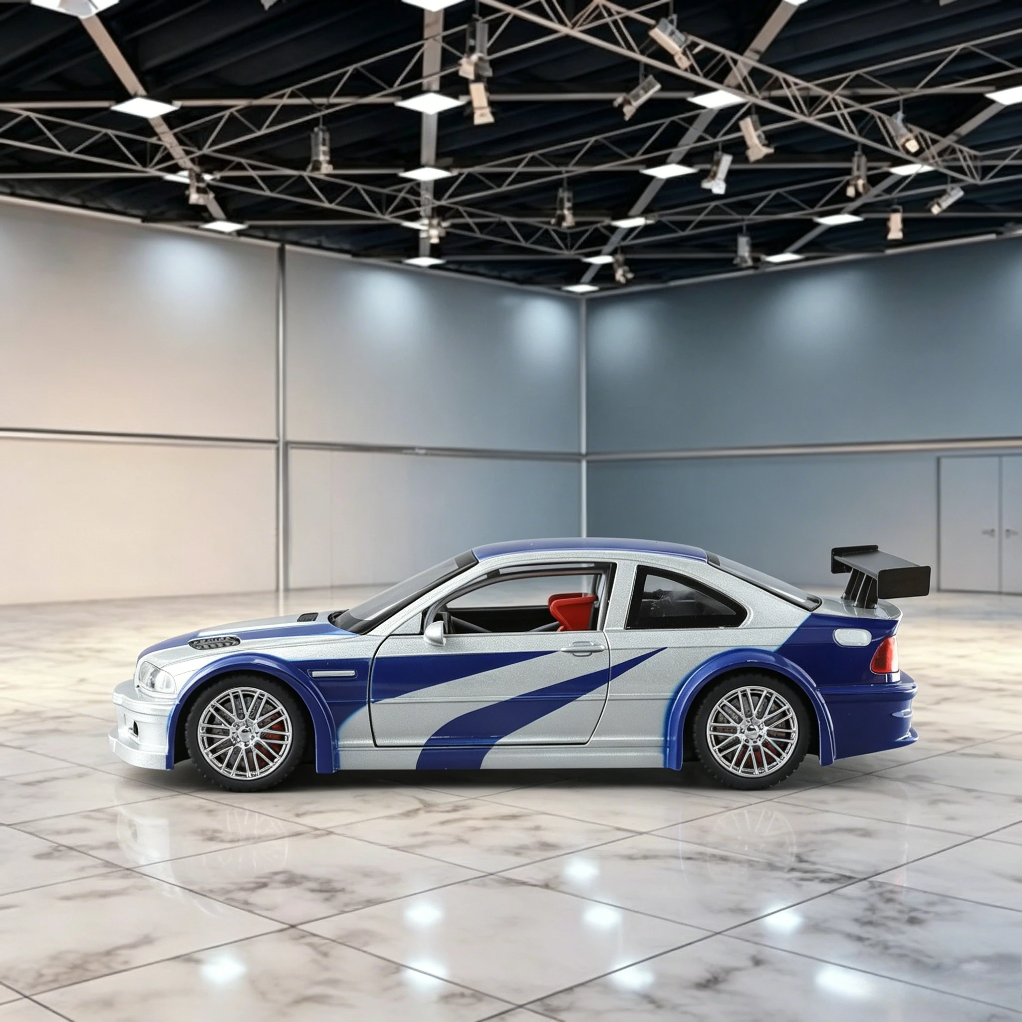 1:24 M3 GTR E46 Performance Road Racing Alloy Metal Diecast Model Car Home Trendy & Desktop Display Ornament Birthday Gift