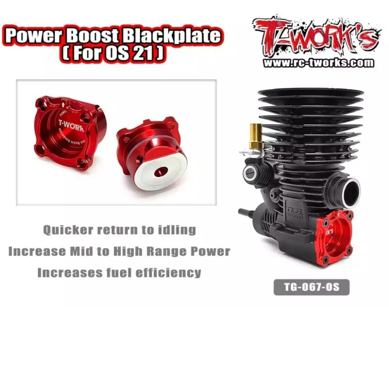 

Original T works TG-067-OS Power Boost Backplate ( For OS 21 )Professional Rc part