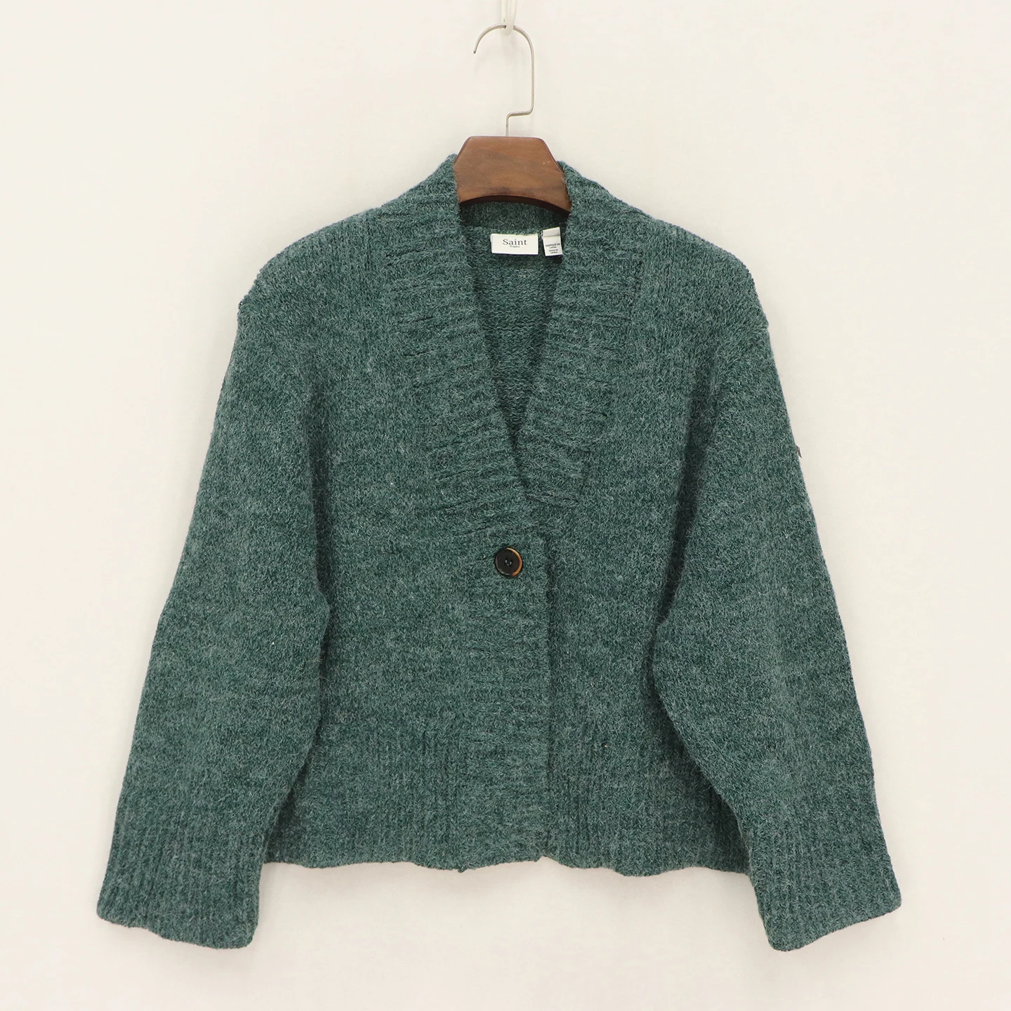 

Женский вязаный свитер Nordic Sle, открытый кардиган с разрезом на одной пуговице, теплый термодлинный свеч V-Ne, осень-зима