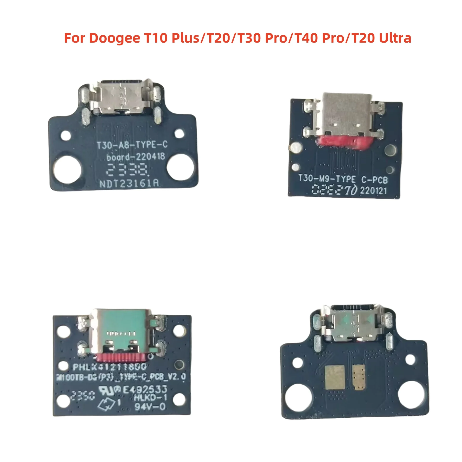

Pop Original New For Doogee T10 Plus T20 T20S T30 T40 Pro T20 Ultra Cell Phone Inside Parts Usb Board Charging Dock Accessories