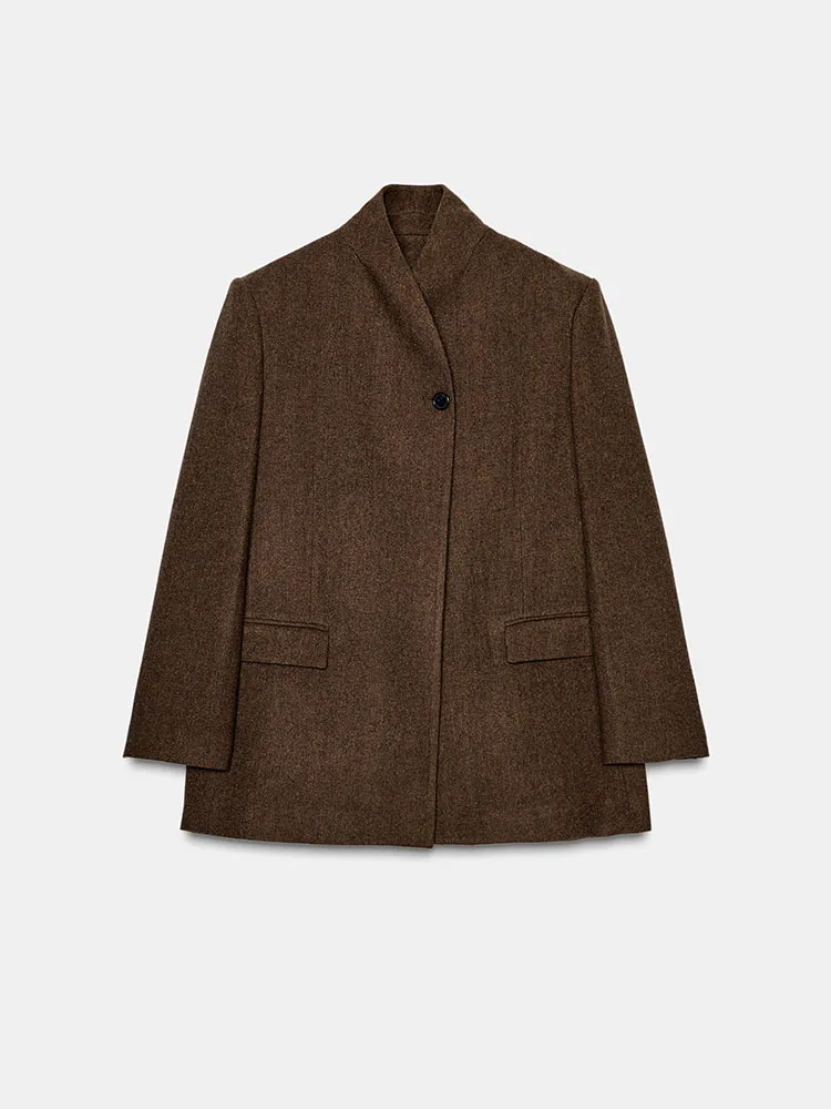 Faionable Winter Damen Cheered Suit Jaet Neuankömmling Ele Vielseitiger lässiger Sle Long Sve Button Closure Mantel