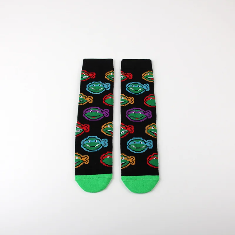 Cartoon Teenage Mutant Ninja Turtles Casual Sports Socks Anime Figure Knitted Cotton Sock Men and women Fashion Trend Long Socks