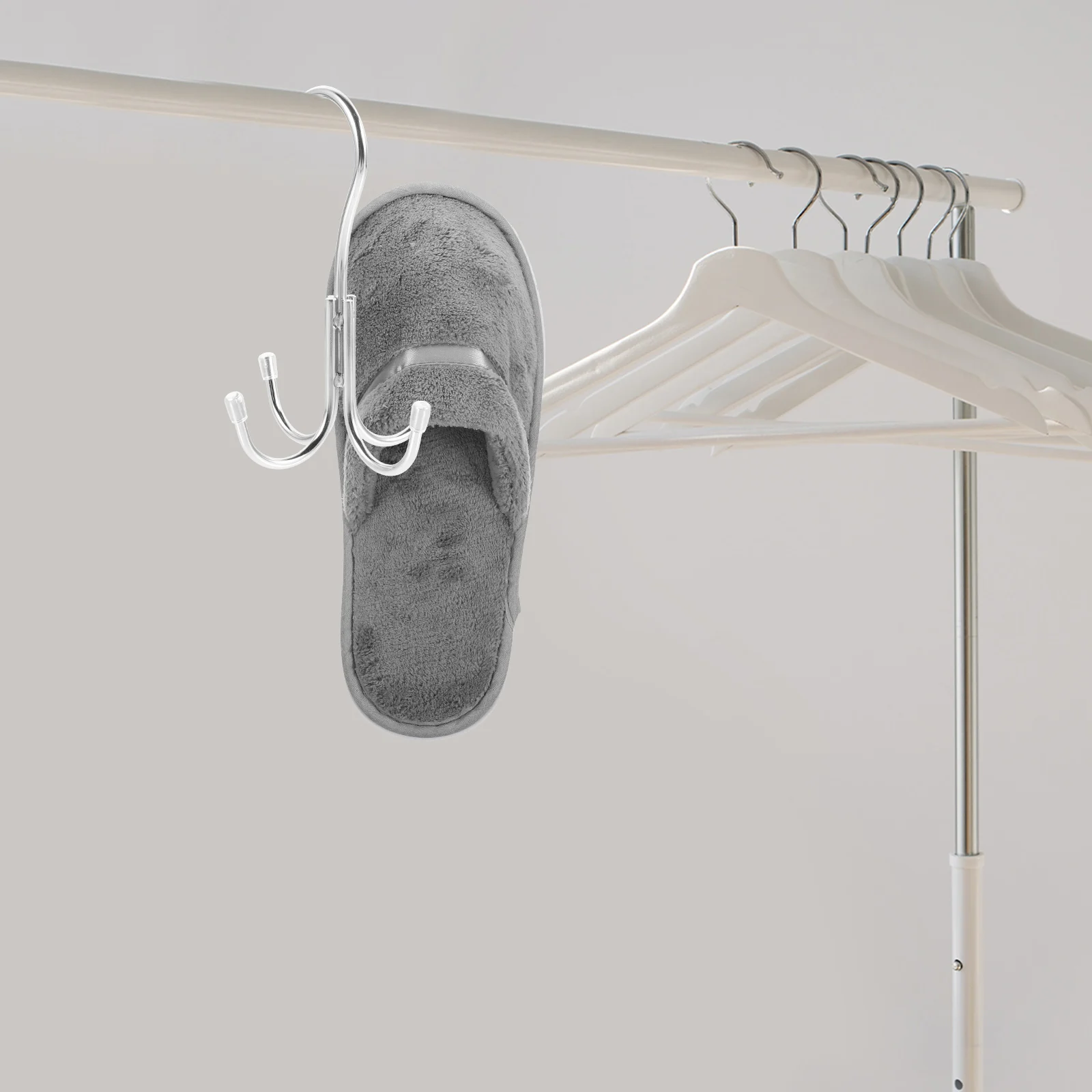 

Stainless Steel 4 Drying Rack Claw Drying Rack for Shoes Clothes Socks Underwear Bag Hooks Household Storage Shelf