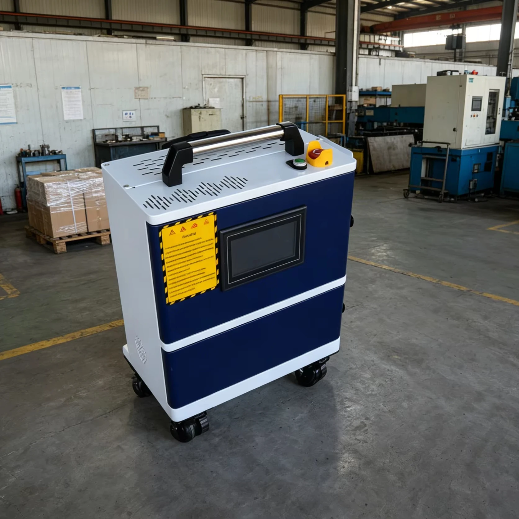 Pulse Trolley Laser Cleaning Machine 100W 200W 300W Industrial Rust Removal Laser Equipment For Weld Spot & Oxide Stripping