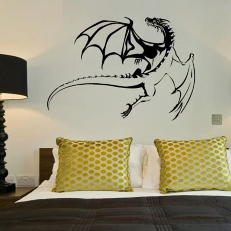 New Dragon Vinyl Removable Wall Stickers,Wall Art Mural Home Decor 3D Wall Sticker For Kids