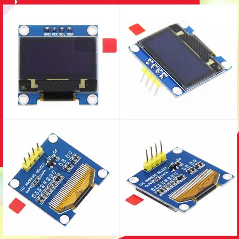 B18B 10X 0.96 Inch IIC I2C Serial GND 128X64 OLED LCD LED Display Module SSD1306 For Arduino Kit White Display
