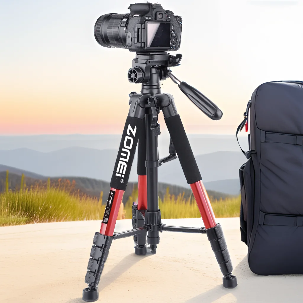 Zomei 187cm/73.6inches Lightweight Travel Professional Camera Tripod with 360 Degree Panorama Photography for Photo and Video