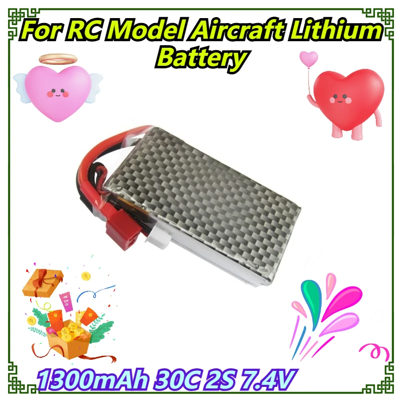 

1300mAh 30C 2S 7.4V For RC Model Aircraft Lithium Battery