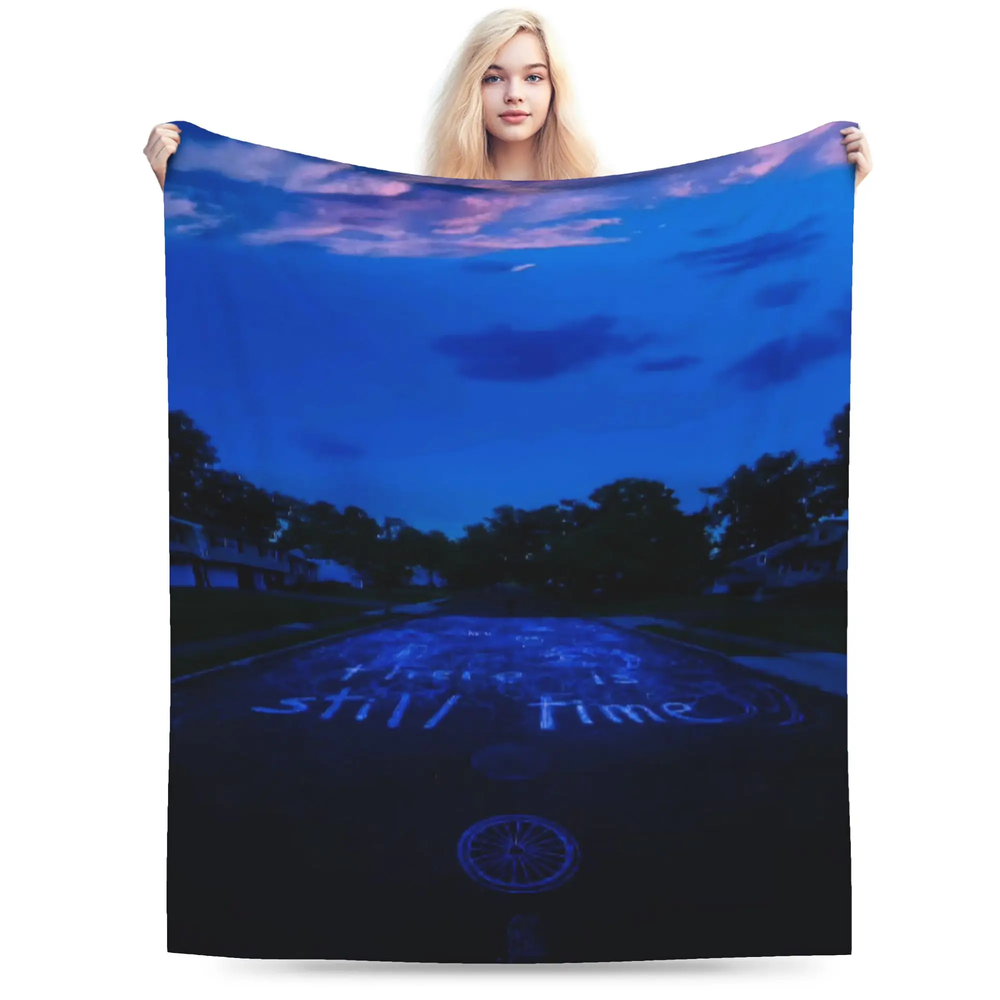 Comfortable I Saw The TV Glow  Blanket Stuff Sofa Decorative  Blanket Throw Lightweight Thin Flannel for Bedroom