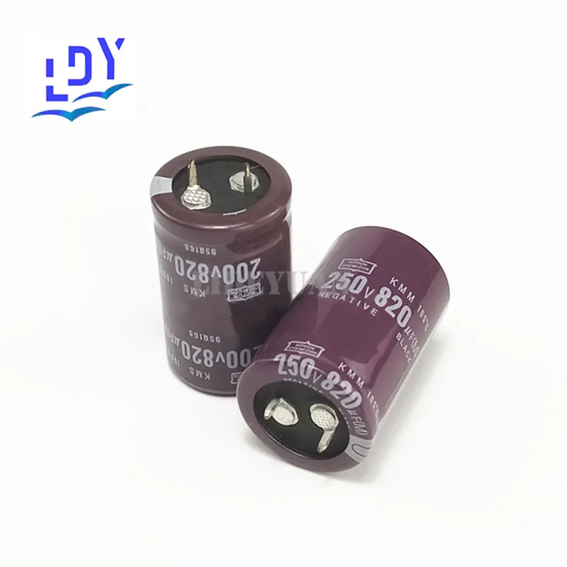 

1pcs Bull Horn Aluminum electrolytic Capacitor 200V820UF Electrolytic Capacitor 820UF 250V 22X40 25X45 30X30