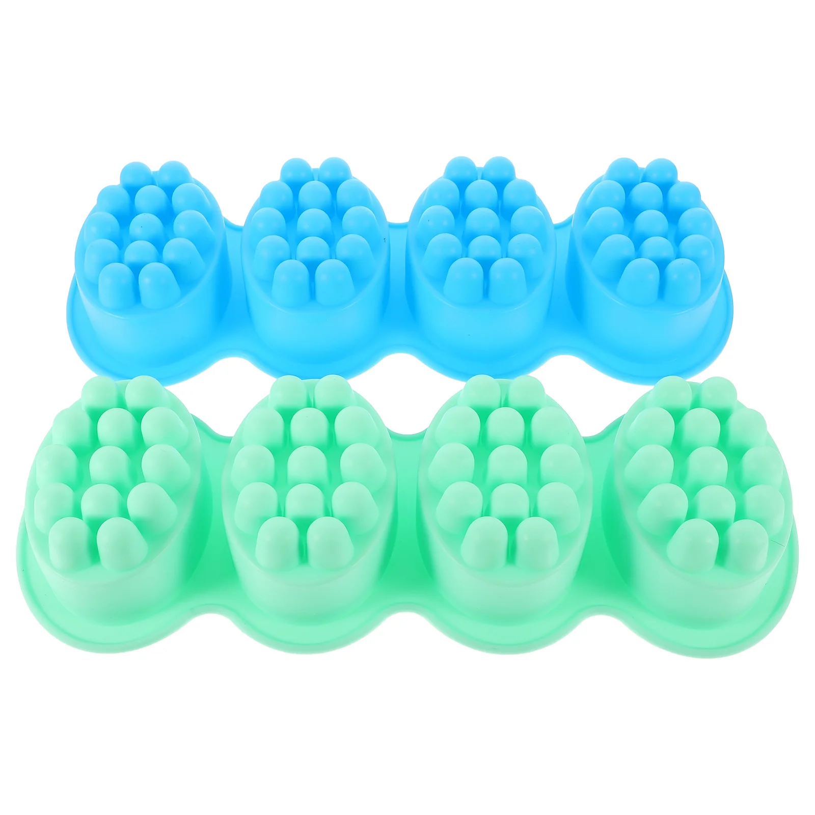 

2Pcs Handmade Soap Mold Silicone Oval Massage Brush Texture Non Stick DIY Mold for Crafting Soap Bars DIY Craft Making Tool