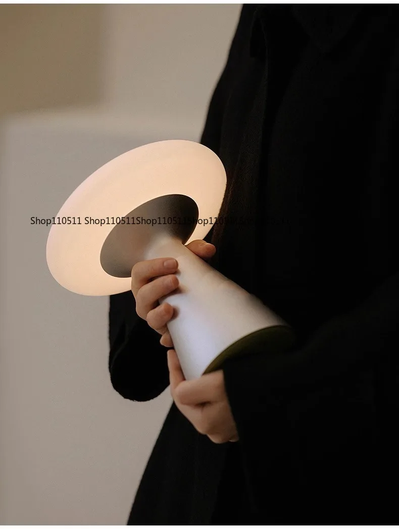 Medieval mushroom ambient light bedroom bedside living room study wireless charging super long battery life touch