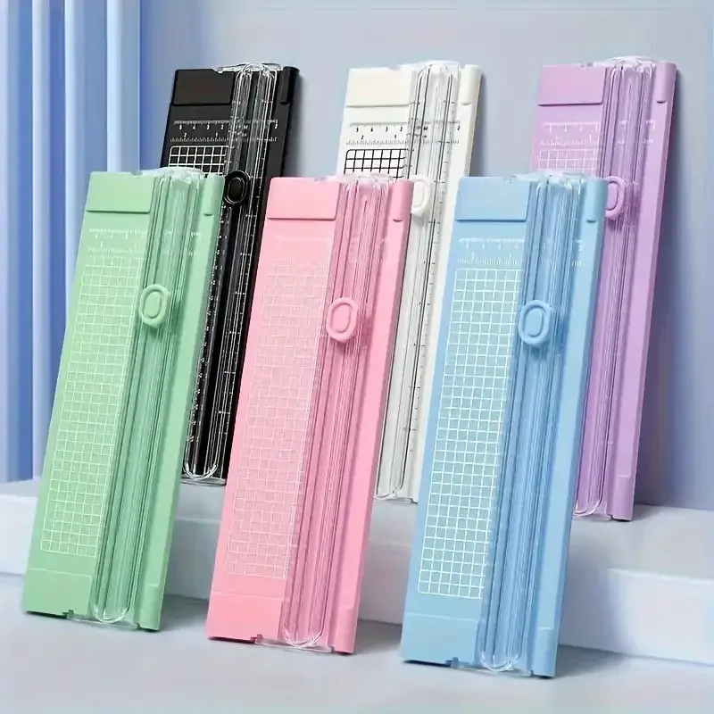 قاطعة الورق للعودة إلى المدرسة - مقص أنيق مقاس A4/A5 لسكرابوكينغ والمكتب والحرف اليدوية، أداة متينة لجميع المواسم #1