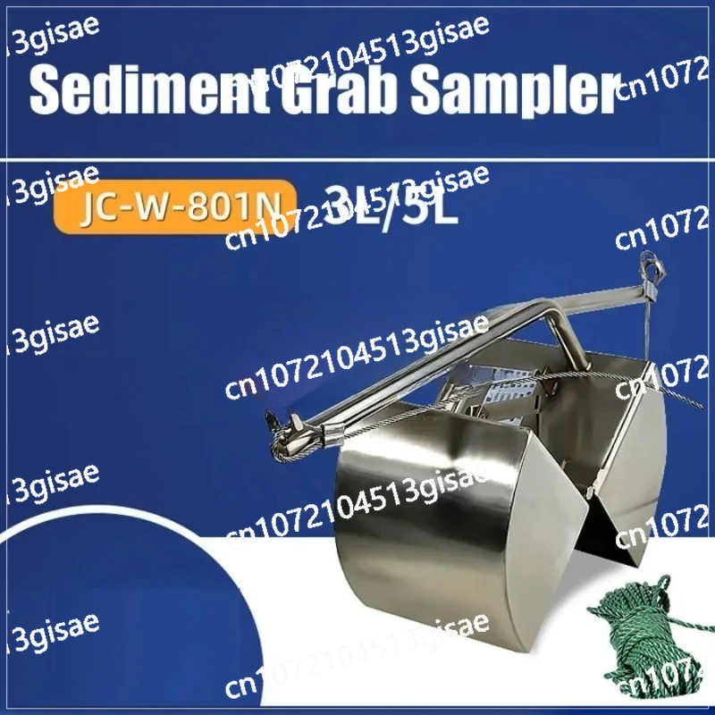 Grab Sampler Grabber Mud Dredge Lake Bottom   Stainless Steel Mud Collector Van  Sludge Sediment