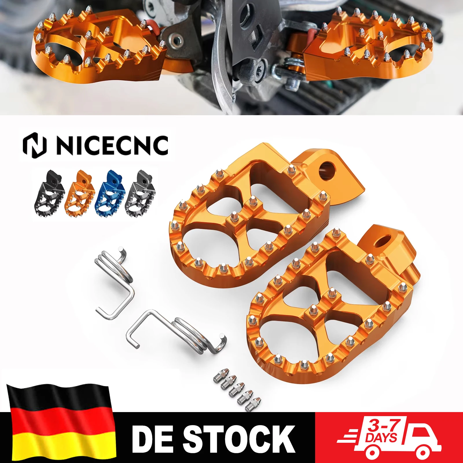 Kit Pedane Poggiapiedi per KTM 950 990 1050 1090 1190 1290 ADVENTURE R S SUPER ENDURO MOTO R T XC-W 250 EXC 300 EXC-F 450 XC-F