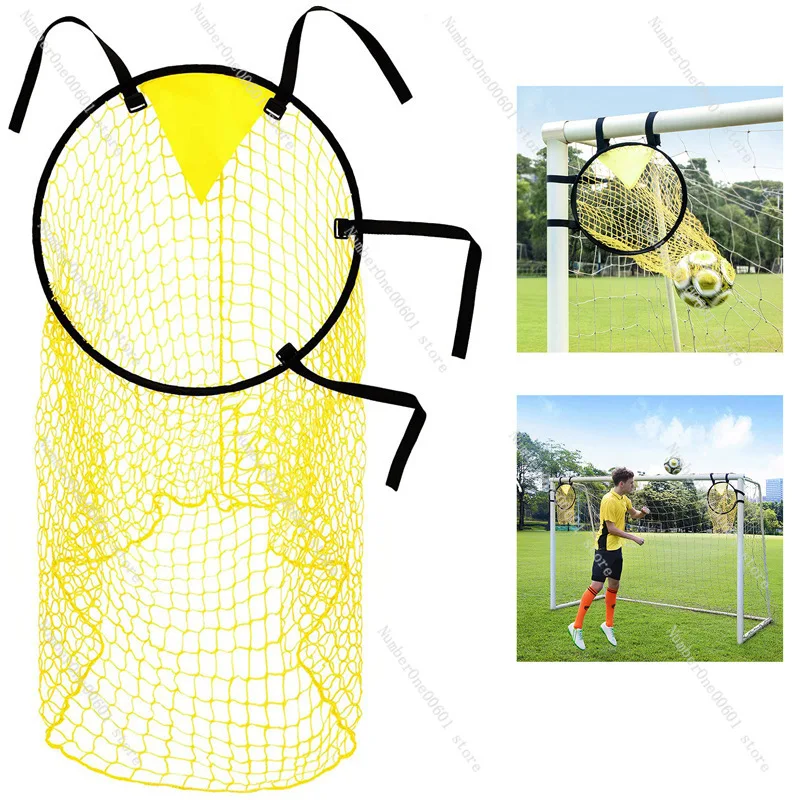 Football Goal Positioning Training Aid Net Target Mesh Pocket Free Kick Shooting Target Youth Practice Training Target Frame