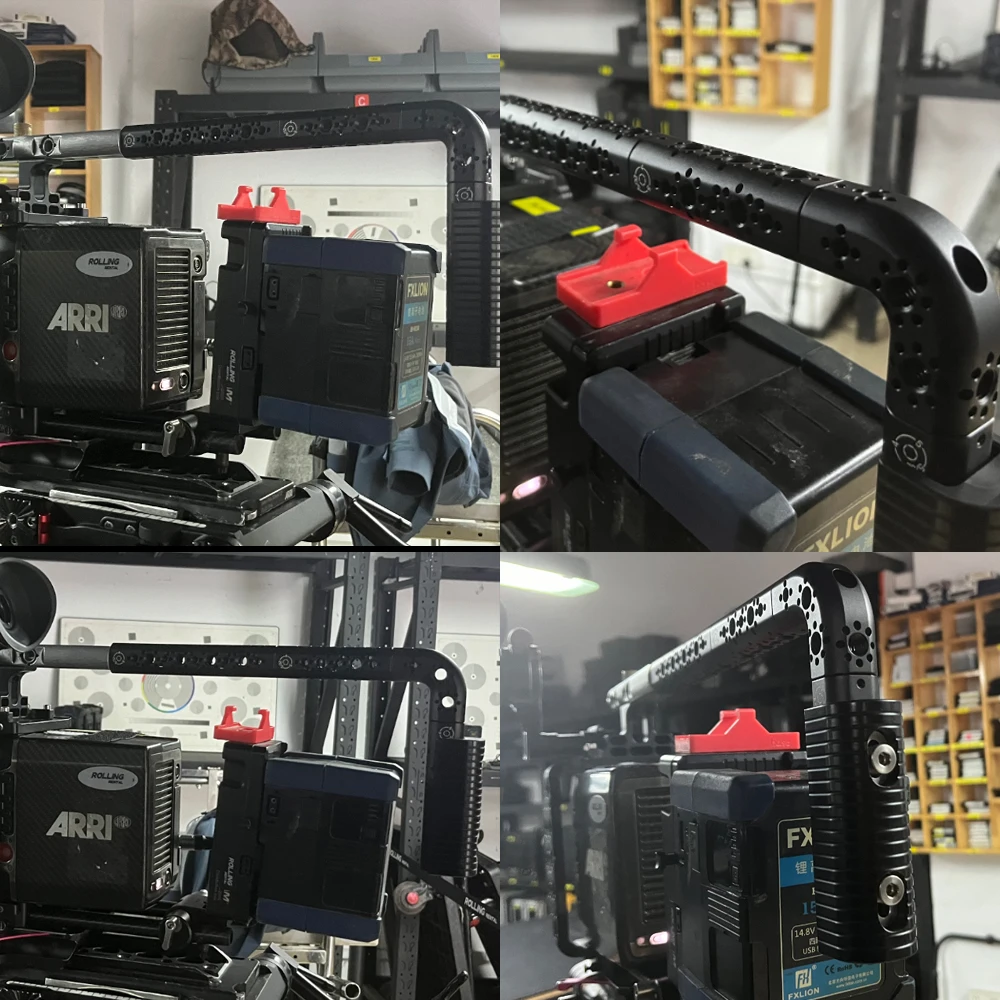 Pegangan atas universal Arri untuk penempatan kamera dapat disambungkan dengan pegangan universal, pegangan kamera dari paduan aluminium.