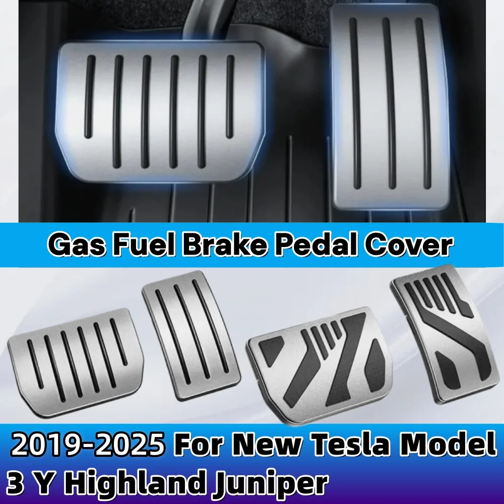 

Ножные педали с защелкой установки, крышка педали тормоза для газа, газа, газа YZ для новой модели Tesla 3 Y Highland Juniper 2019-2025, аксессуар