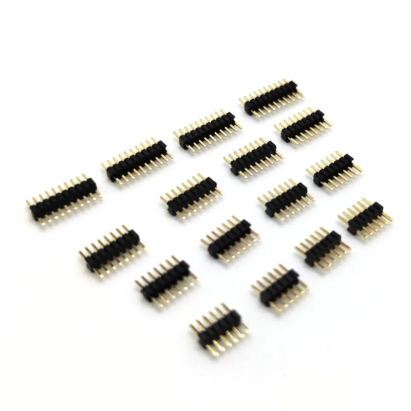 

10PCS 1.27mm Pitch Single Row Straight Pin Header PCB Board Connector 1x2/3/4/5/6/7/8/10/12/15/20/40P/50P