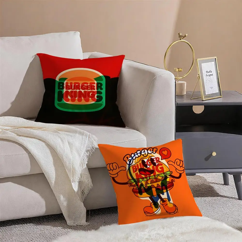 B-Burger ANIME King Pillow Case Double-Sided Plush Sofa Cushion Covers Organic Breathable Invisible Zipper