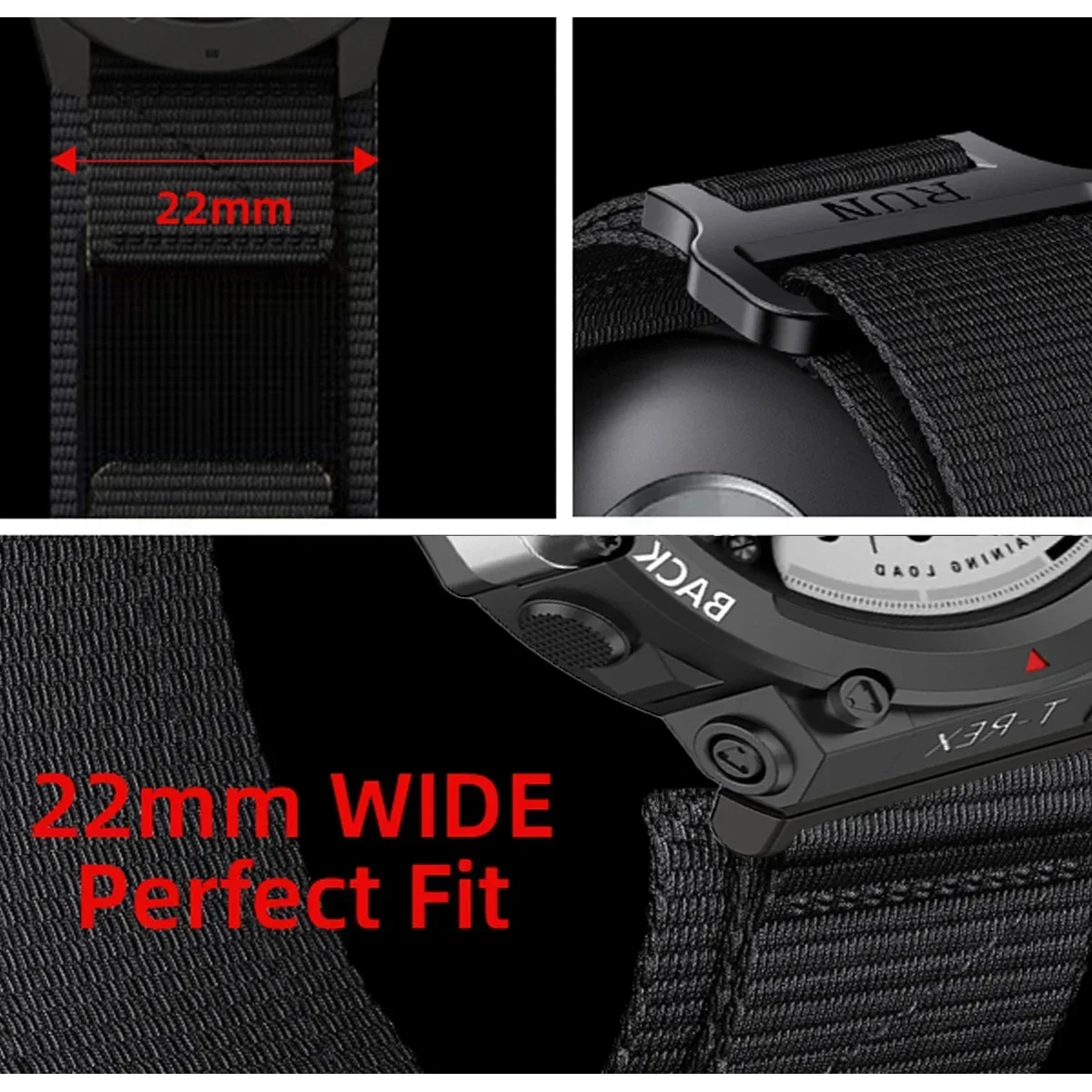 Cinturino in nylon per Amazfit T-rex 3 2 Ultra cinturino per Huami Amazfit Trex Pro T Rex cintura sportiva accessori braccialetto Smartwatch