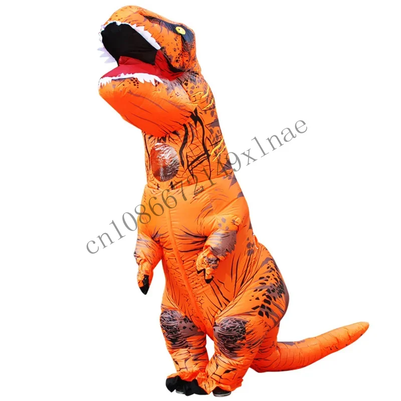 هالوين التميمة T-ريكس ديناصور نفخ زي عروسة كارتون الدعائم الغريبة للكبار طفل تأثيري عيد الميلاد مضحك الدعاوى