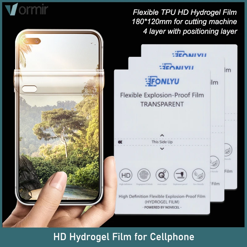 Vormir HD Hydrogel Film Movies Hydraulic Sheet Mobile Phone Curved Screen Protectors for 890c Sunshine Hidrogel Machine