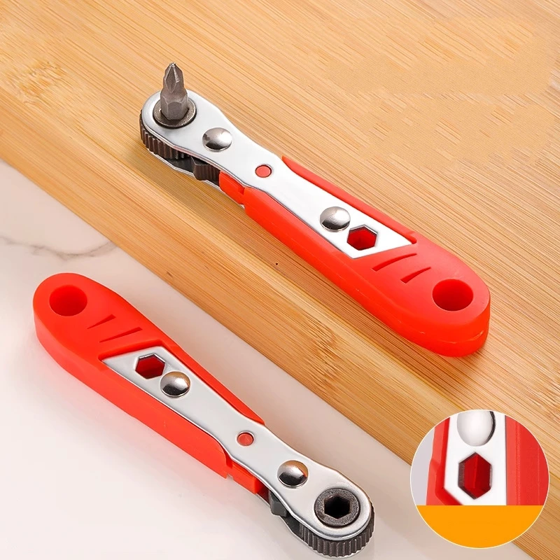 

Мини-ключ с трещоткой, набор прямоугольных отверток с храповым механизмом, 90-градусная смещенная отвертка, карманный ключ с трещоткой, набор насадок