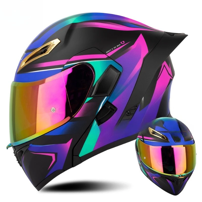 

Four Seasons Cycling Thermal Safety Helmet SM955-S with Colored Lenses