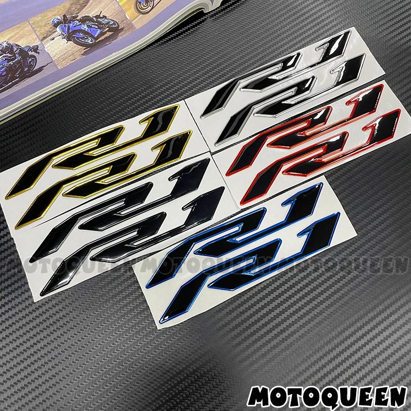 For Yamaha YZF-R1 YZF-R6 YZF R1 R6 R7 Motorcycle Body Shell Fairing 3D Label Emblem Helmet Side Tank Pad Decor Decals Stickers