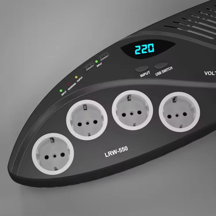 

2KVA Single Phase Automatic Voltage Regulator (AVR) SVC Voltage Stabilizer 220V AC Relay Type Digital Display for Fridge TV Air