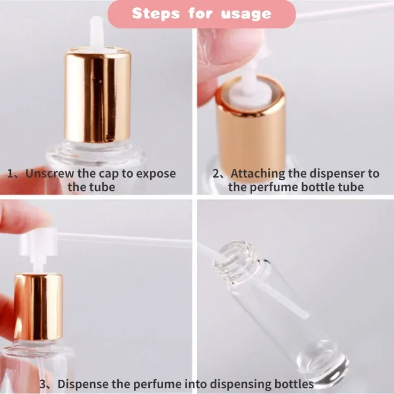 1/10 قطعة أدوات توزيع العطور الناشر قمع مضخة التجميل موزع المحمولة البخاخ مضخة إعادة الملء جهاز تعبئة الزجاجات