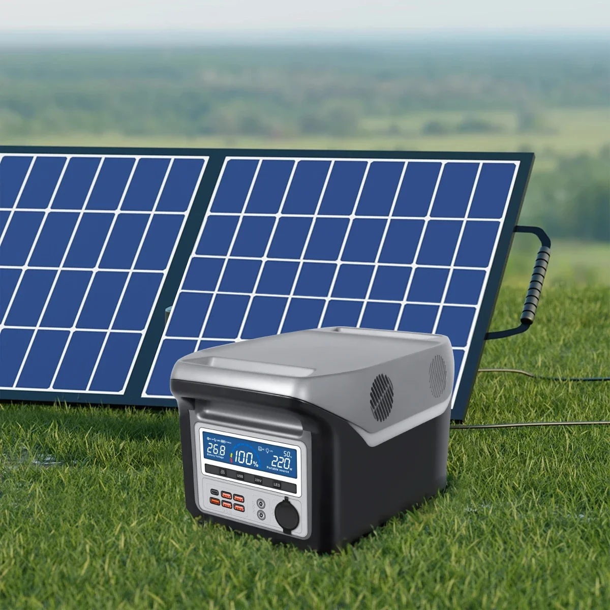 Customized 1000w 220v Portable Car Charging Portable Power Station For Outdoor