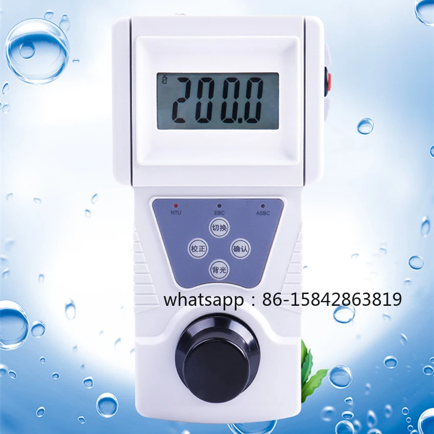 0-200NTU Digital Portable Turbidimeter 90° Scattered Light Turbidity Meter 0.1 Resolution