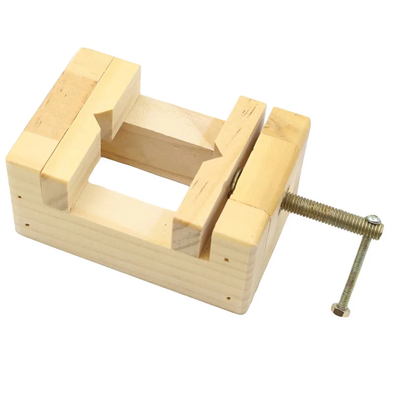 Wooden Flat Engraving Seal Stone Vise Woodworking Carving Engraving Fixing Tools Mini Clamp-on Bench Vise Flat Tongs