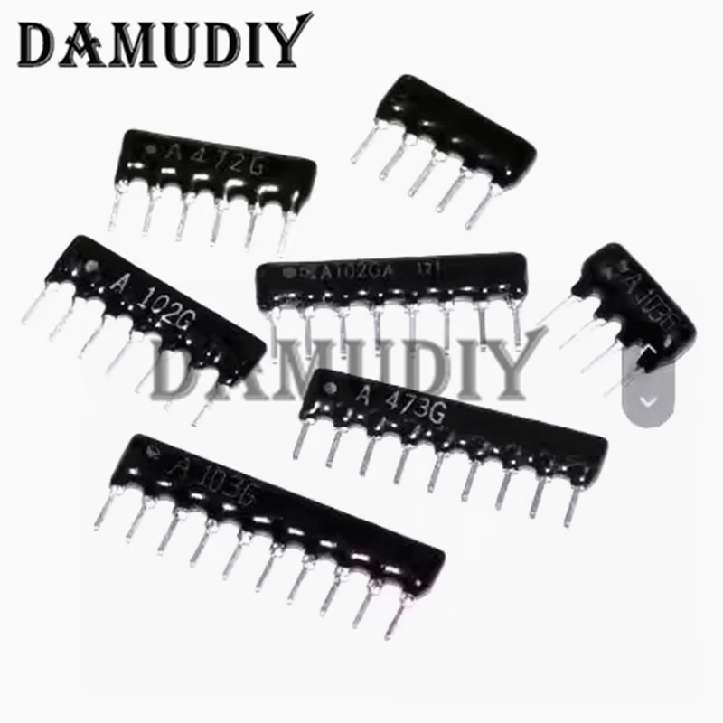

200pcs/Lot 10PIN 9PIN 8PIN 7PIN 6PIN 5PIN 4PIN exclusion Network Resistor array DIP 100 220 470 1K 1.5K 2.2K 4.7K 10K 100K ohm