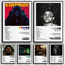 Music Album Star The Weeknd Hip Hop Print Posters For Living Room Canvas Painting Art Home Decoration Wall Decor Picture Gift