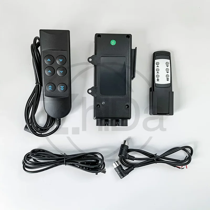Electric Linear Actuator Controller, Wired & Wireless 2-Channel Synchronous Driver with Remote for Lifting Column