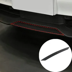 For Porsche Taycan 2019-2024 Soft Carbon Fiber Front Bumper Front Shovel Cover Trim Sticker Interior Car Accessories