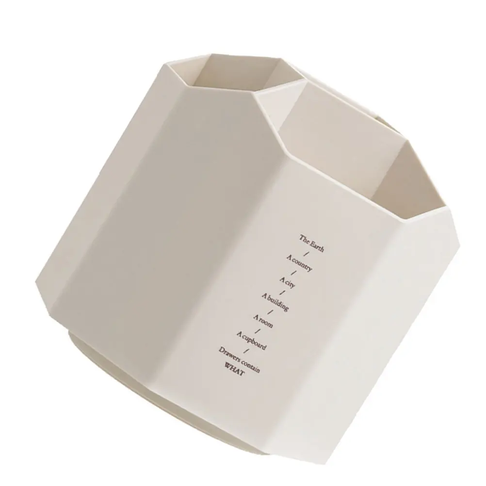 

Вращающийся держатель для ручек, многосекционный настольный органайзер для канцелярских принадлежностей, ручек, кистей для макияжа, коробка для хранения мелочей