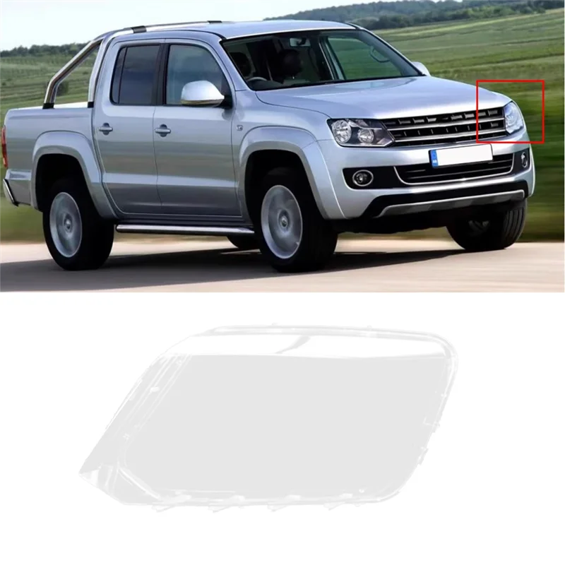 

AU04 -Car Front Headlight Cover Lampshades Lamp Shell Headlights Lens Cover For VW Amarok 2010-2019 Left