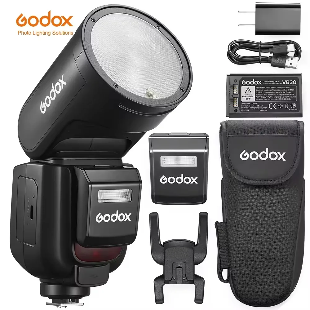 Godox V1Pro Professional Speedlite Camera Flash with Wireless Remote Control TTL Lithium Battery-V1Pro-S/C/N/F/O