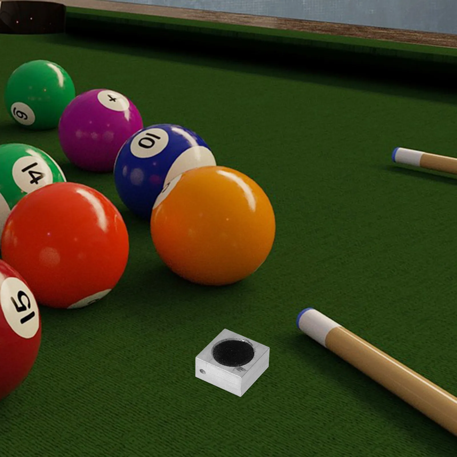 

Компактный алюминиевый квадратный шлифовальный инструмент для наконечников кия: незаменимое приспособление для ухода за бильярдными киями, формирования, шлифовки, обрезки и кондиционирования наконечников.