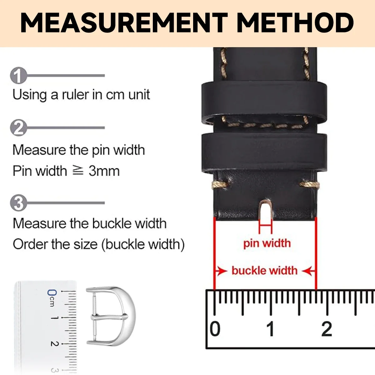 Пряжка для часов из нержавеющей стали, ремешки для часов, кнопка для ремешка для часов 10 мм, 12 мм, 14 мм, 16 мм, 18 мм, 20 мм, 22 мм, аксессуары для часов