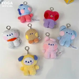 Anahtarlık ile peluş oyuncak Pet Bebek, peluş oyuncak Kawaii, Kolye Sırt Çantası Karikatür, Mini, COOKY RJ TATA, Bt21, marka-Yeni, doğum günü hediyesi 8 cm 6 Büyük satış, bt21 anahtarlık-no. 1