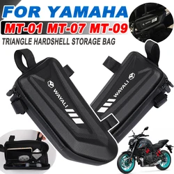 For YAMAHA MT07 MT09 MT01 MT 07 09 01 MT-07 M-09 Motorcycle Accessories Hard Shell Triangle Side Bag Waterproof Storage Tool bag