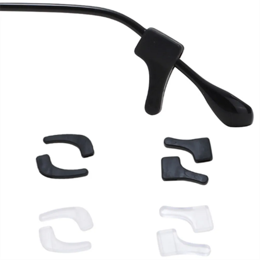 

50 Pair Anti Slip Ear Hook Eyewear Accessories Eye Glasses PVC Grip Temple Tip Holder Spectacle Eyeglasses Grip A005