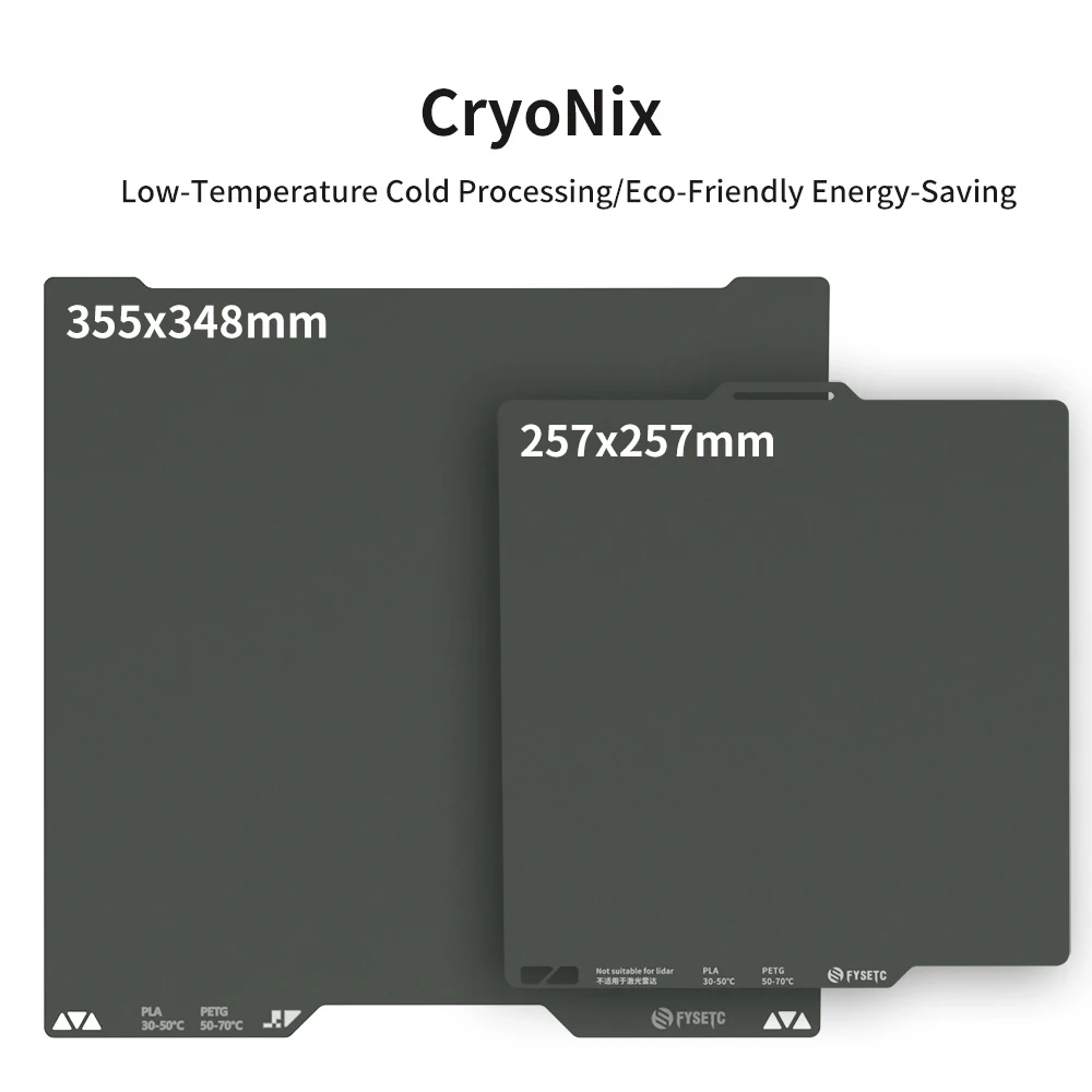 For Bambu Lab X1/P1/A1/H2D CryoNix 3D Printer Cold Plate Compatible Strong Adhesion High Low Temperatures For 3D Printer Parts
